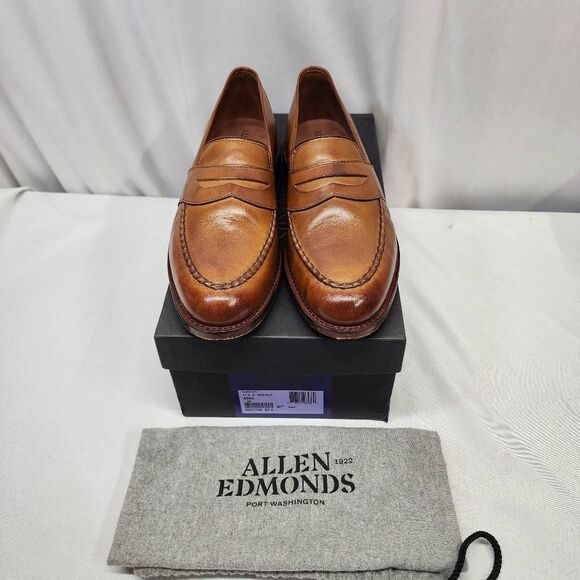 Allen Edmonds Randolph Penny Loafers Men’s Size 11.5 A Walnut Leather Dress Shoe main image 4